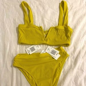 L space high waisted bikini set